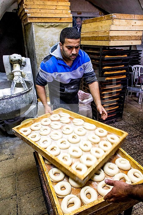 Majd Izzat Ahmed Halaweh´s bakery in Nablus, West Bank, Palestine, financed by a U.S.$5000 loan from ACAD Finance.