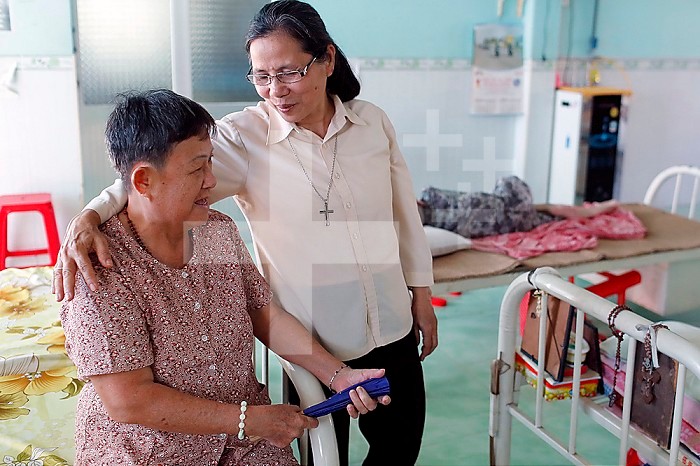 Retirement home for poor women run by Dominican Sisters. Bien Hoa. Vietnam.