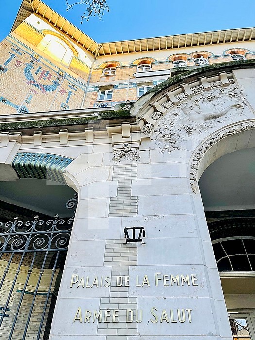 The Palais de la Femme, located at 94, rue de Charonne - Paris 11e, is an establishment dedicated to the prevention of social exclusion and integration. Ile-de-France, France.