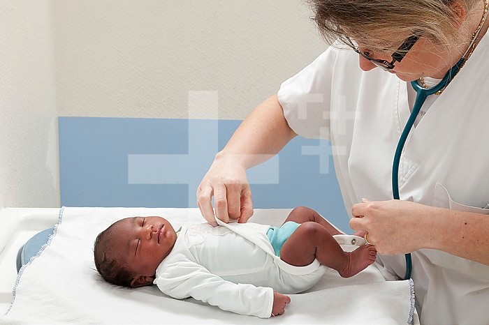 Undressing the child allows the pediatrician to check the general appearance of the newborn.