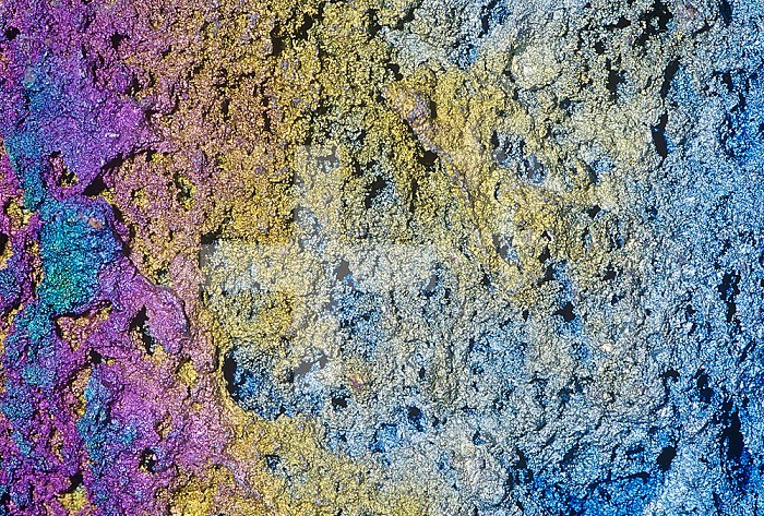 Close-up view of Hematite, variant Turgite, an important iron ore (Fe2O3), Ray, Pinal County, Arizona, USA.