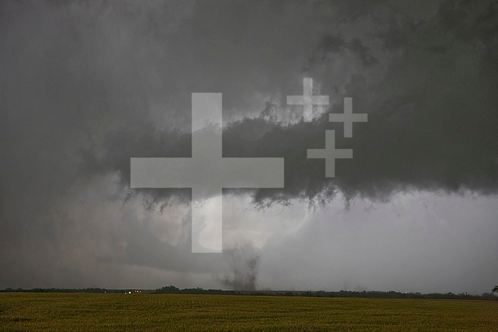Gustnado from a storm near Ellsworth, Kansas, USA.