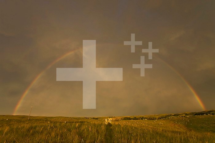 Rainbow in central Nebraska, USA.