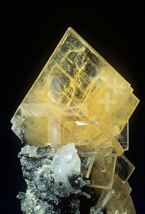 Barite crystal, the main ore of Barium, Romania.