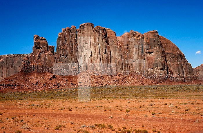 A butte in Monument Valley, Arizona, USA.