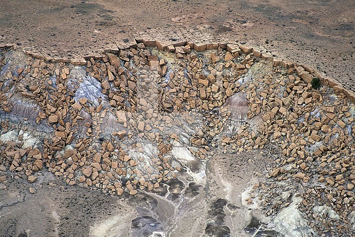 Crumbling Lava Cap, Petrified Forest National Park, AZ