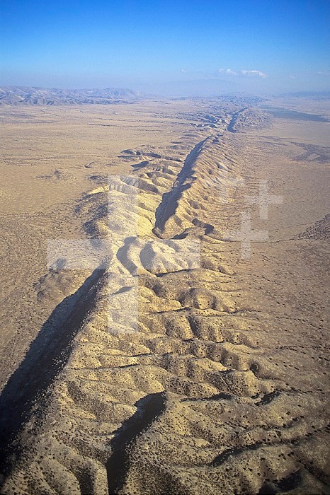 San Andreas Fault and Rift Zone, Carrizo Plain, California, USA.