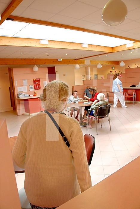Reportage at Chateau de la Manderie in Ouzouer des Champs, France, a nursing home for Alzheimer sufferers.