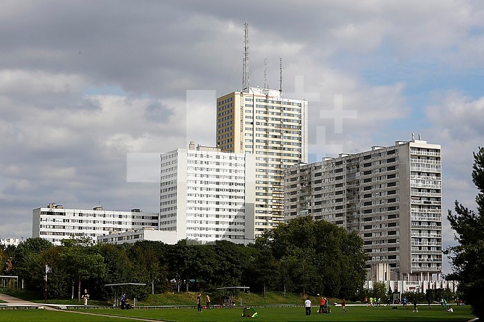 Buildings on the outskirts of Paris