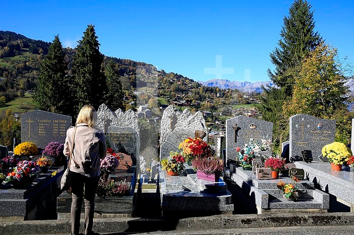Saint Gervais cemetery. All Saints´ day.